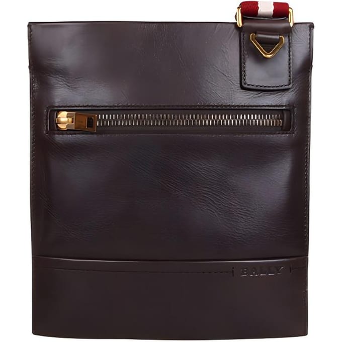 Bally Mode Leer Crossbody Schoudertas Heren tassen Bruin TANIT-261 Basic Set (Bag+Dust Bag)