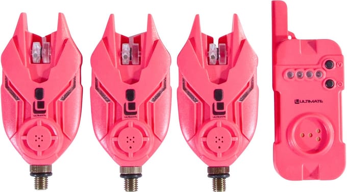 Ultimate E-Tension Pink Bite Alarm Set 3+1 - Beetmelder