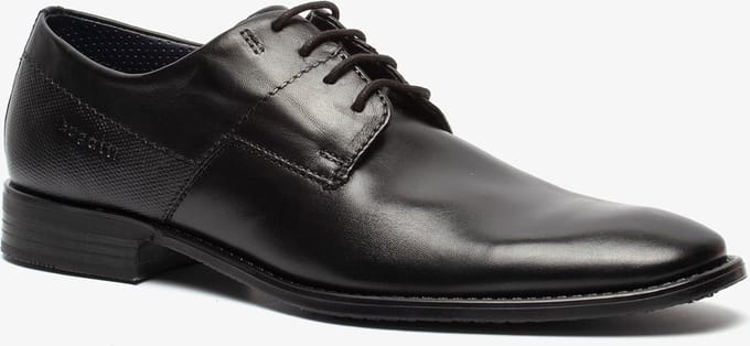 Bugatti leren heren veterschoenen - Zwart - Maat 40
