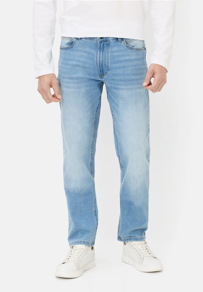 camel active fleXXXactive® denim met verkoelend effect - Maat menswear-31/34 - Oceaanblauw