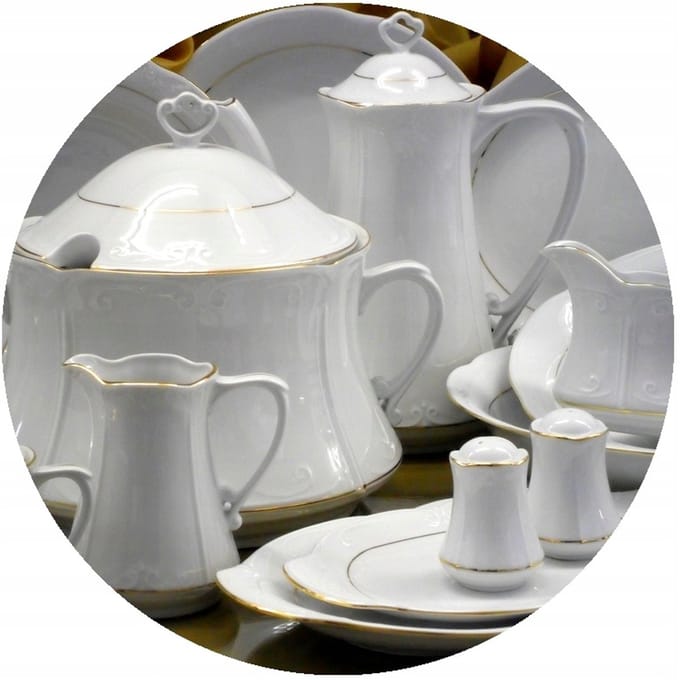 Kamélia Servies 6 Personen - 30 Delig - Eet- & Koffieservies