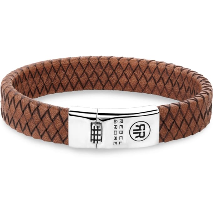 Armband - Zilver/Leder | Rebel & Rose