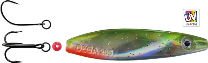 Jenzi Seatrout IV inliner lepel 18 gram - Groen-rood
