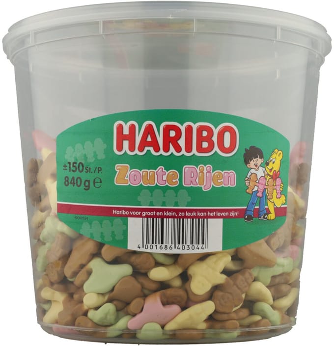 Haribo schuim zoute rijen