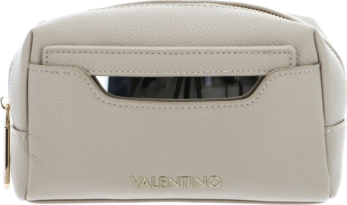 VALENTINO Toilettas Ring Re Soft Cosmetic Case Ecru Crème