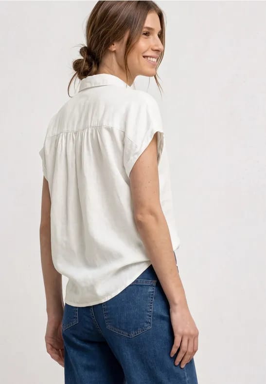 Linnen mix blouse shirt