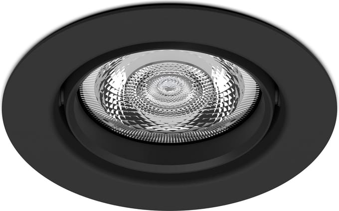 Philips Impala inbouwspot - 1-lichts - zwart - rond