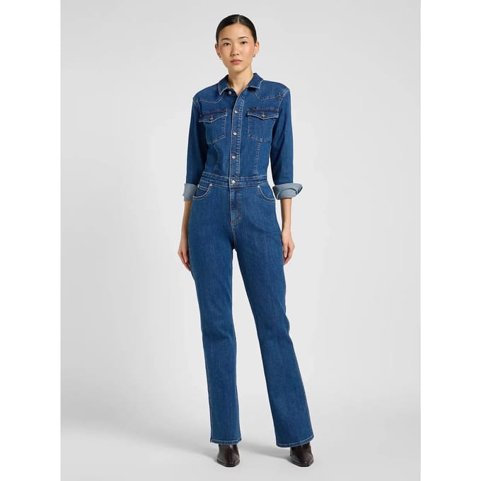 Lee Western Jumpsuit Jumpsuits Dames - Donkerblauw - Maat S