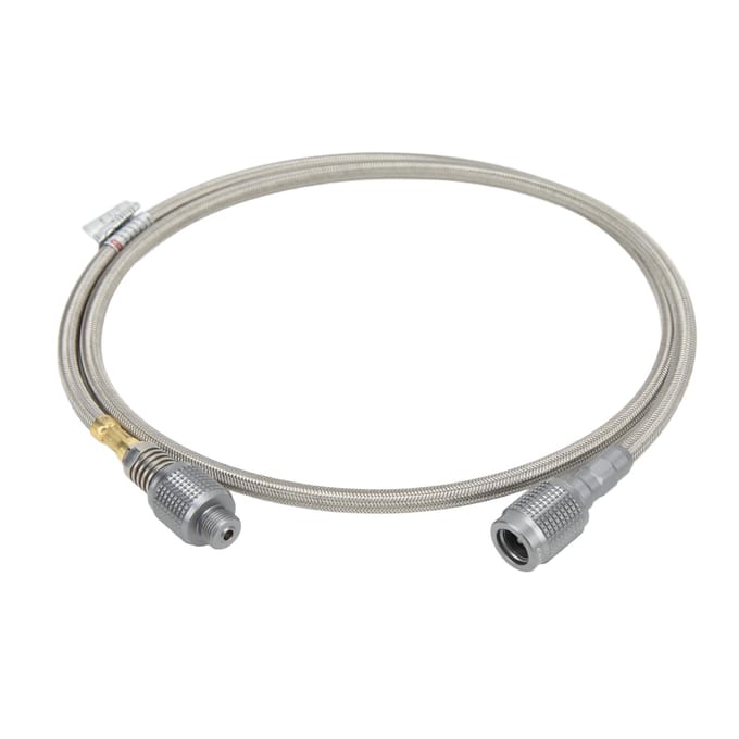 Tuyau de gaz flexible en acier inoxydable résistant aux hautes températures, adaptateur pour propane, pour l'extérieur