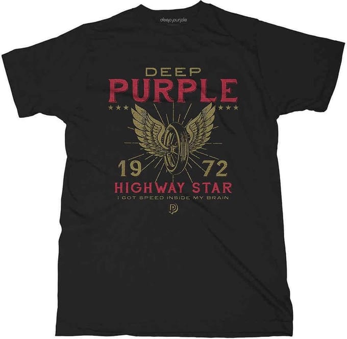 Deep Purple - Highway Star Heren T-shirt - S - Zwart