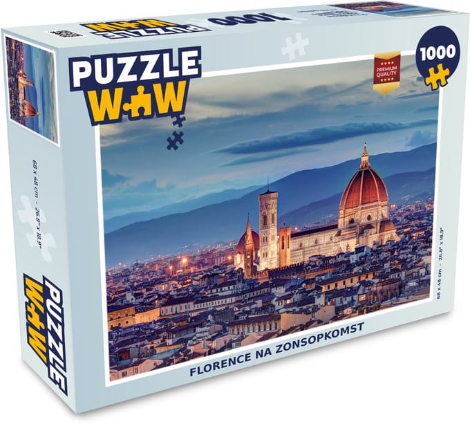 Puzzel Florence - Kathedraal - Zon - Legpuzzel - Puzzel 1000 stukjes volwassenen