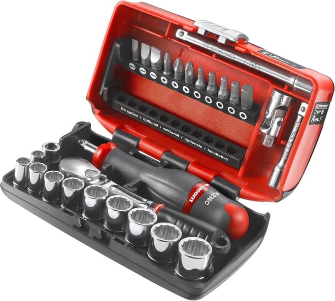 1/4 Inch 12-kant Dopsleutelset Metrisch Compleet