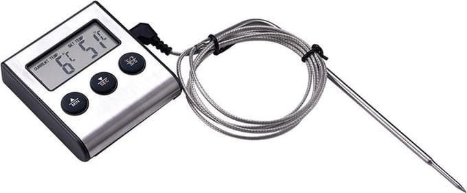Basic Culinair Digitale braadthermometer met timer