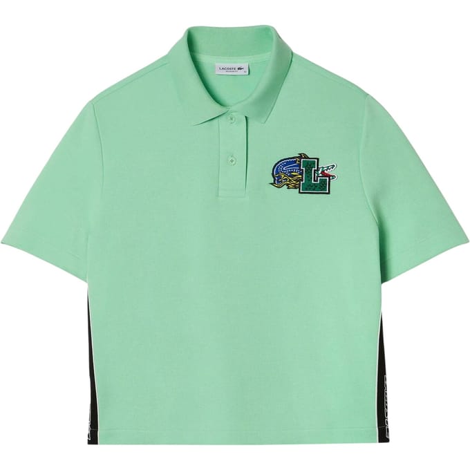 Lacoste Dames/Dames Gestreept Poloshirt (Groen)