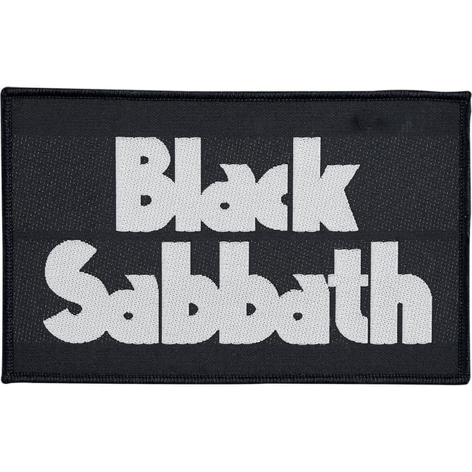 Black Sabbath Patch - Black Sabbath Logo - voor Geen - zwart-wit