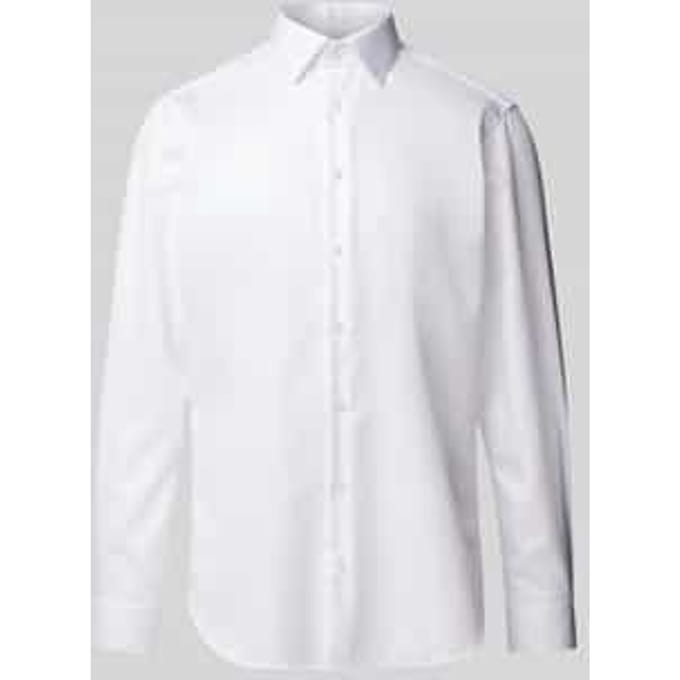 Regular fit zakelijk overhemd van fijn twill