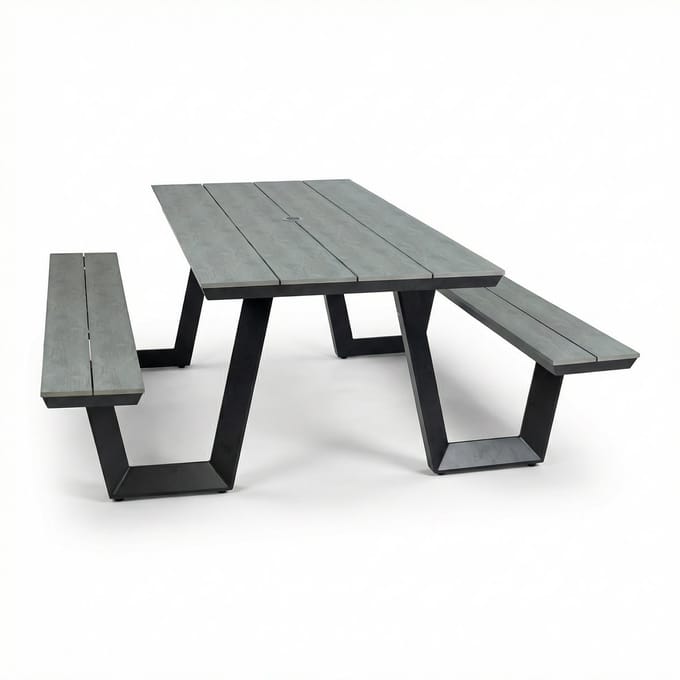 Picknicktafel Coffee Bay | Grey | Aluminium & Polywood
