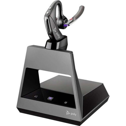HP Poly Voyager 5200- M Office In Ear headset Bluetooth, Draadloos Zwart Met Bluetooth basisstation