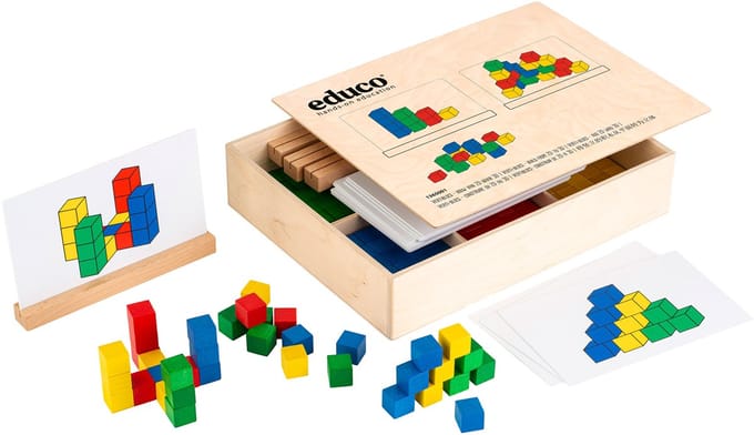 Verti-blocs - bouwen van 2D naar 3D - Educo - Spelkist - BOUWWERK - Educatief spel