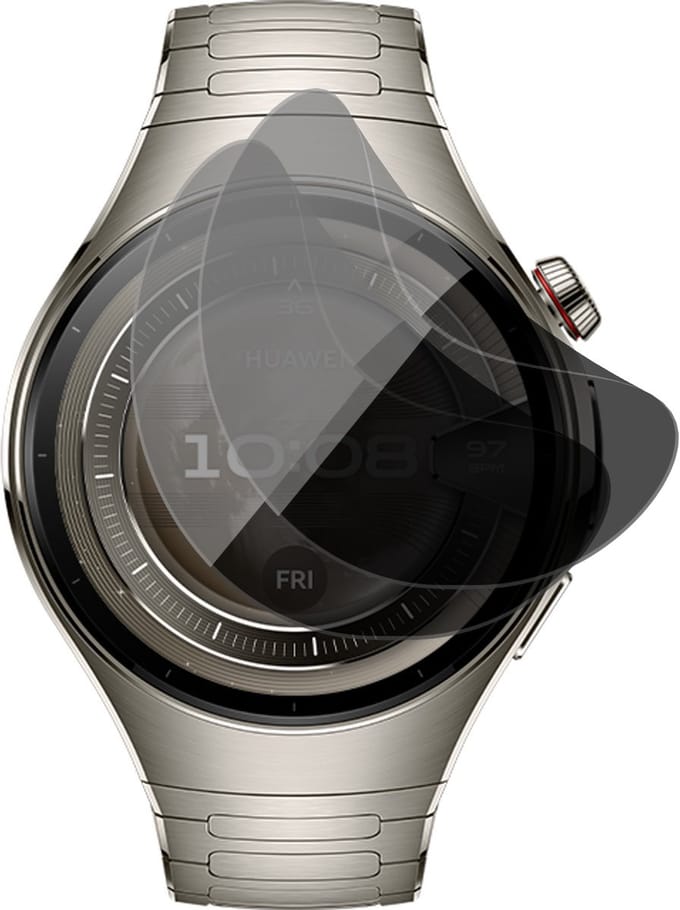 Privacy Screenprotector geschikt voor Huawei Watch 5 46mm - 2x FlexGuard Screen Protector