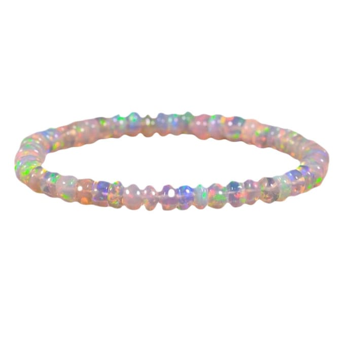 Bracelet perlé mode bracelet bracelet élastique fait main bijoux gray