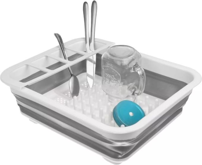 Ruhhy Opvouwbare Siliconen Afdruiprek - Perfect voor Compacte Keukens