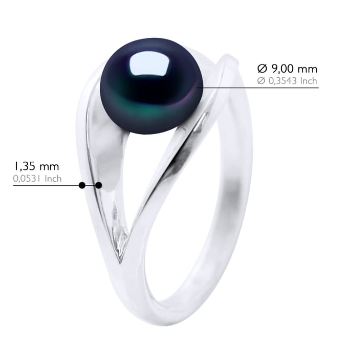 Ring Echte Cultuur Zoetwaterparel Bonton 8-9 mm