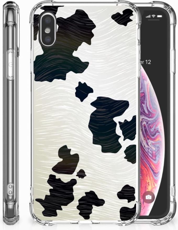 Apple iPhone Xs Max Case Anti-shock Koeienvlekken