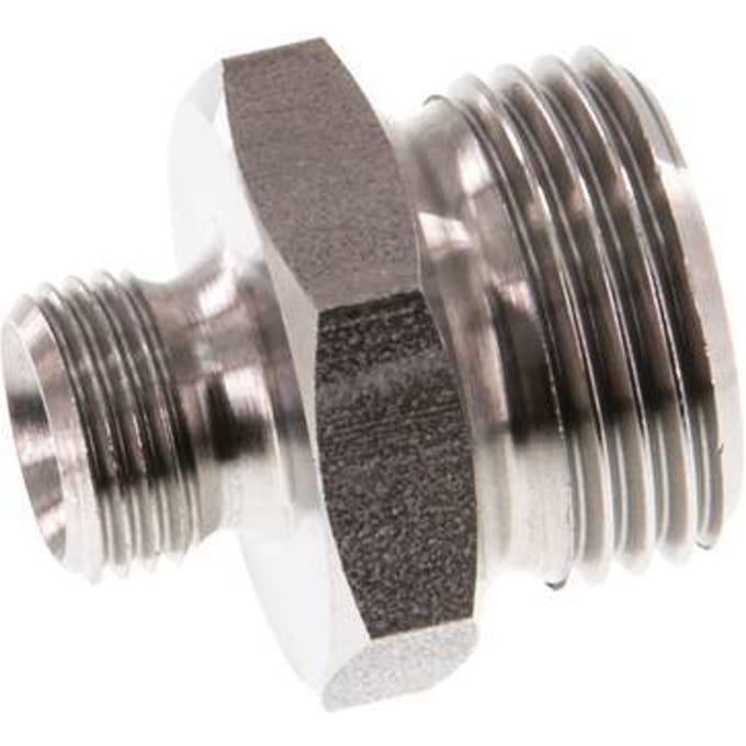 G 3/8'' x G 1/8'' RVS Borstnippel 40 Bar