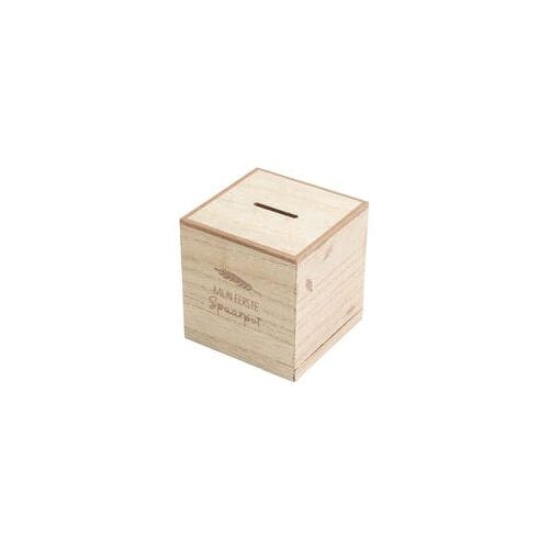 Prénatal spaarpot hout Brown unisex