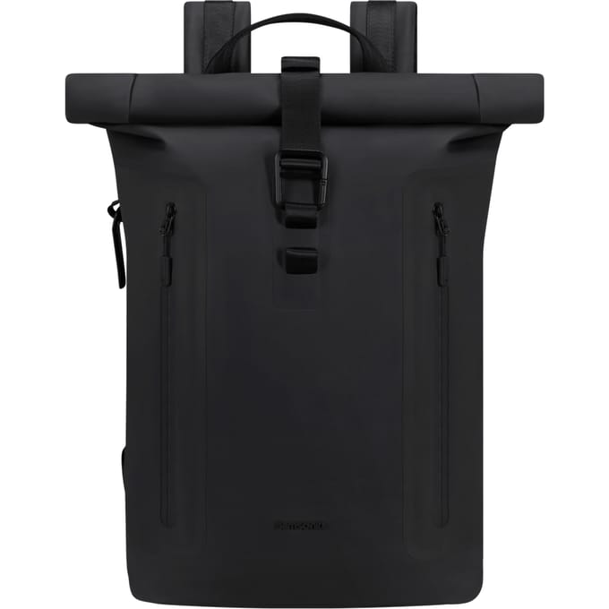 Samsonite Rugzak - Coatify Biz Rolltop Backpack 15.6" - waterproof PU - Black - 18 l