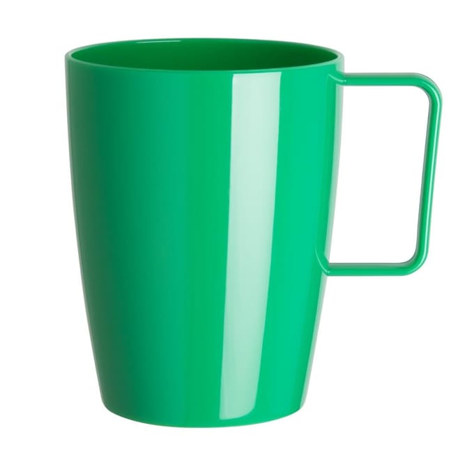 Olympia Kristallon polypropyleen bekers met oor groen (12 stuks)