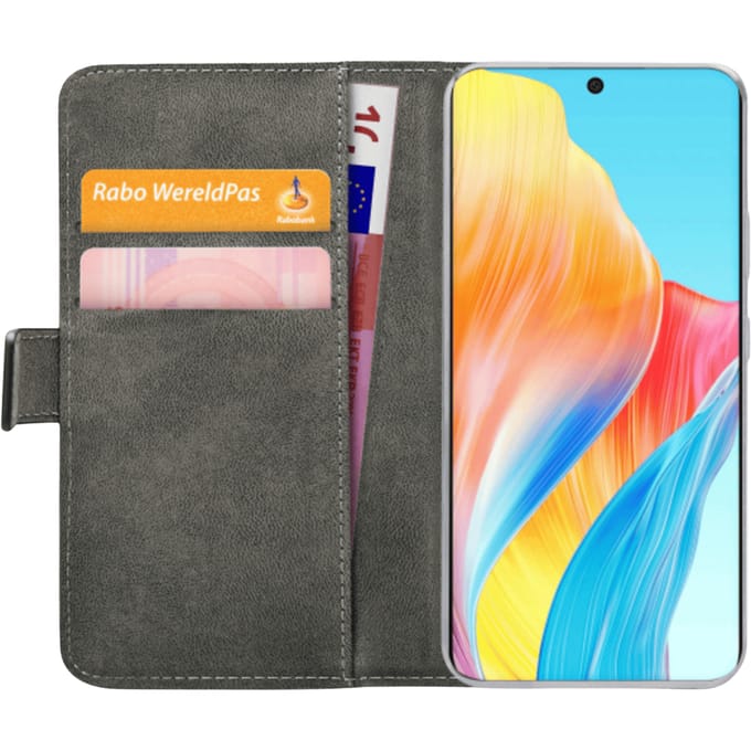 Mobilize OPPO A58 Portemonnee Hoesje Zwart