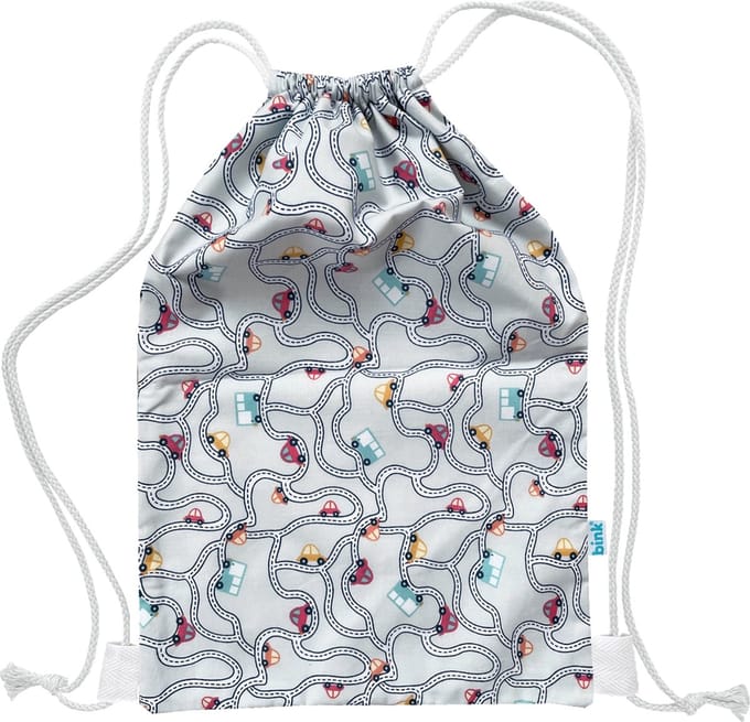 BINK Bedding Gymtas / Zwemtas Traffic Grey 40 x 28 cm - kleuter - peuter