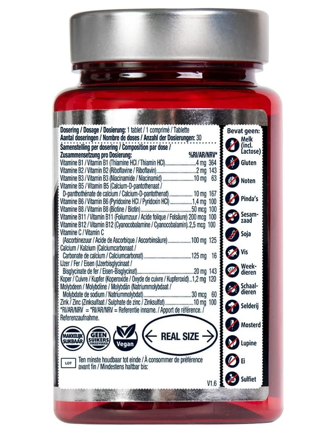 Lucovitaal - Sterk IJzer Complex - 30 capsules - Voedingssupplement
