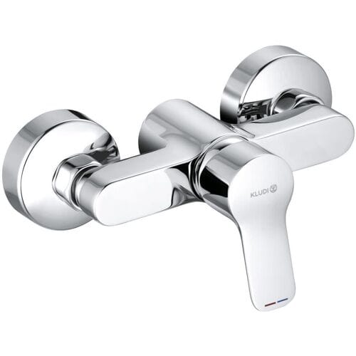 Kludi Pure & Easy douchekraan m. omstel m. koppelingen HOH=15cm chroom