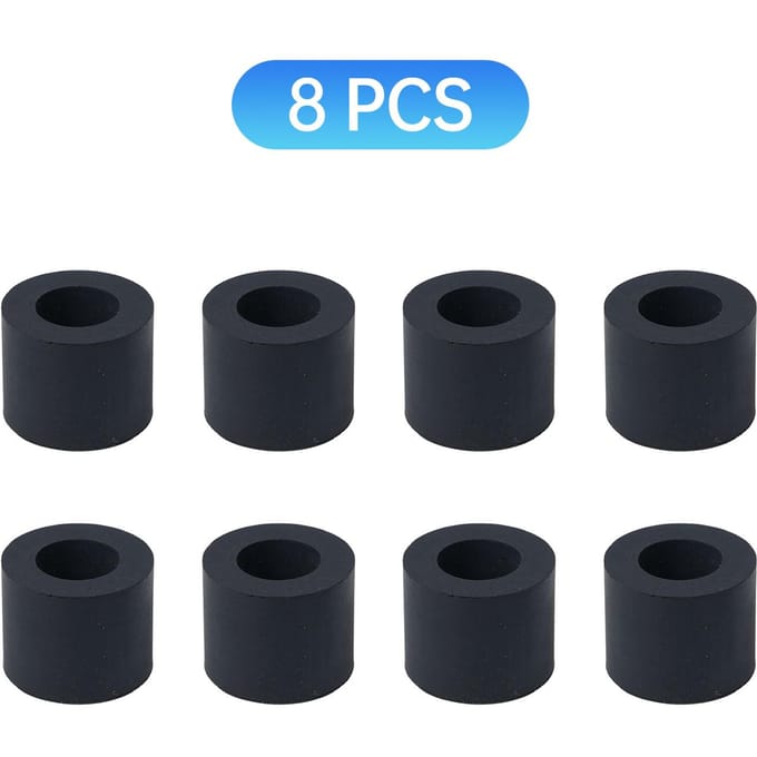 8 STUKS Rubberen Roller Vervanging Compatibel met Maker Maker 3 Explore Air2 Air1 Duurzaam en 0 zwart