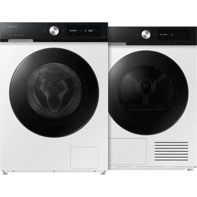 Samsung WW90DB7U94GE AI Wash + Samsung DV90DB7845GEU3 QuickDrive