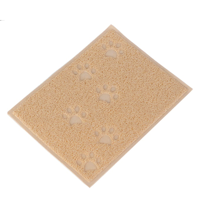 Beige Kattenbakmat 40x30 cm - antislip & hygiënisch