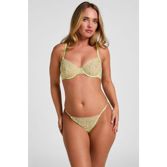 Hunkemöller Hoog Uitgesneden String Harriet Groen