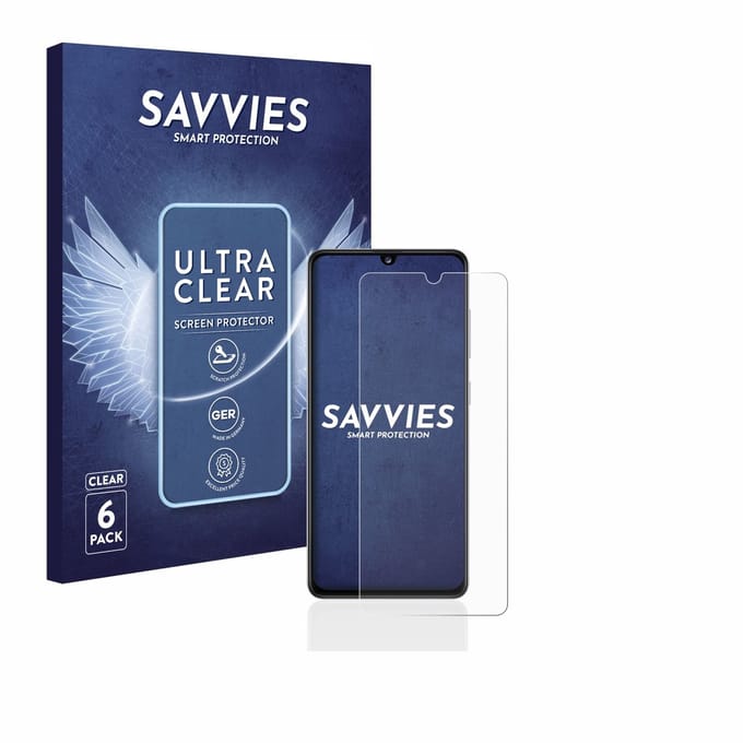 Savvies - Screenprotector voor Samsung Galaxy A41 - Folie Beschermfolie transparant 6 Stuks