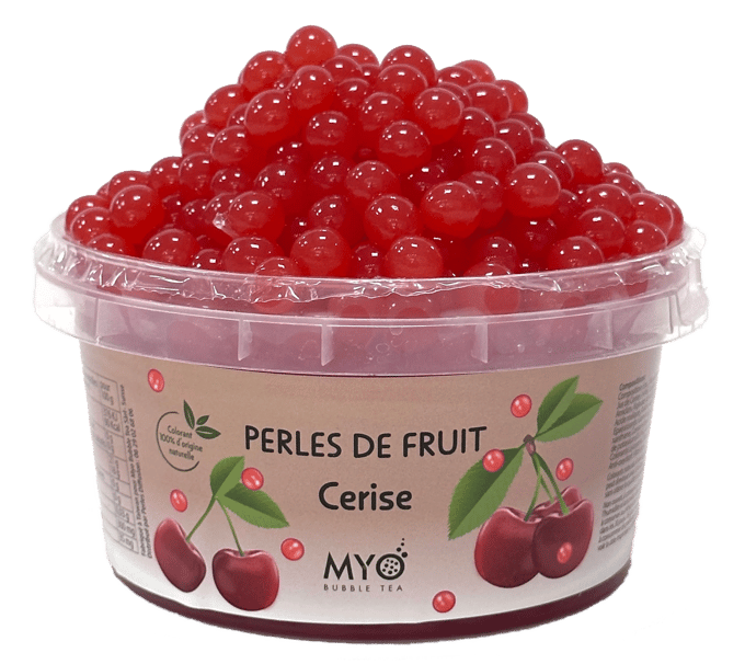 NONE Kralen fruit Bobba bubble tea Myo Cherry Lit Yellow