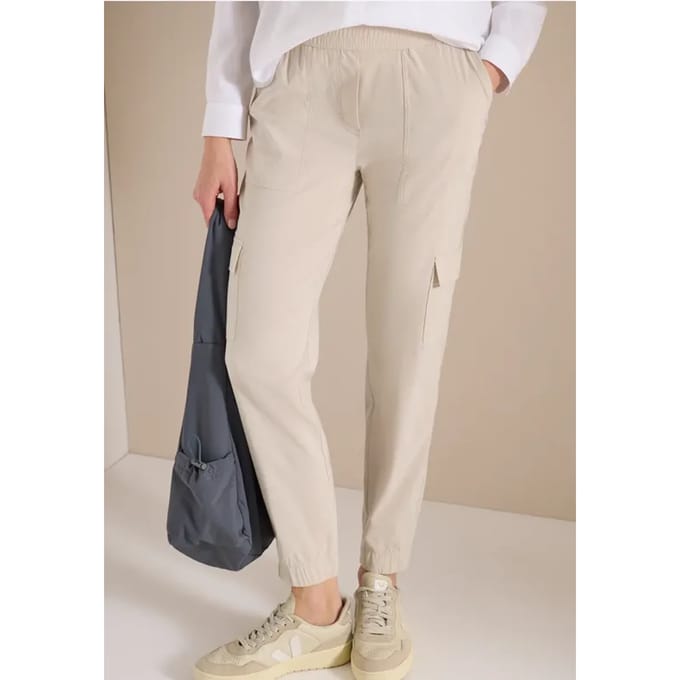 Mid Waist Slim Legs broek in cargo-look
