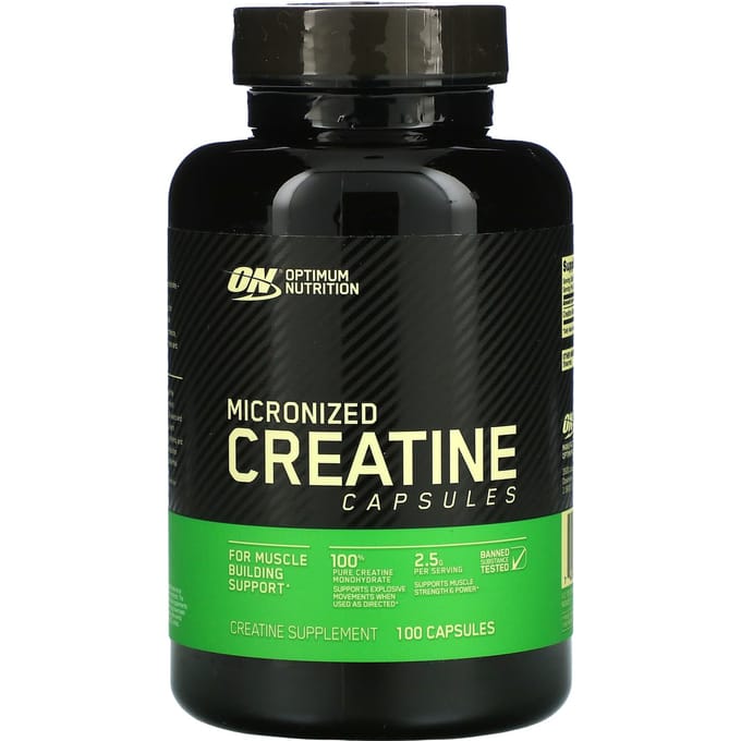 Micronized Creatine Capsules, 100 Capsules (1,25G per Capsule)
