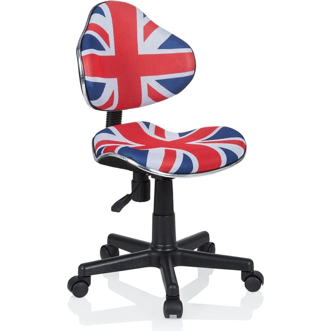 HJH OFFICE Kinderschapdeskstoel / kinderstoel KIDDY GTI-2 (blauw/rood/wit)