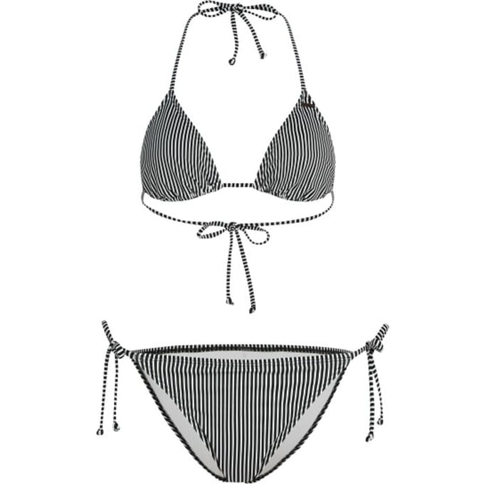 O'Neill Dames Bikini Set Capri Bondey Zwart/Wit Gestreept - Maat 38