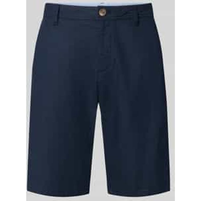 Tom Tailor - TTREGULAR chino short met linnen - Maat 30 - sky captain blue