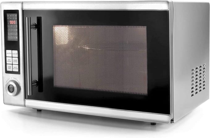 Magnetron Oven - Met Grill - Snel Koken - Grote Capaciteit - 30 Liter - Zilver