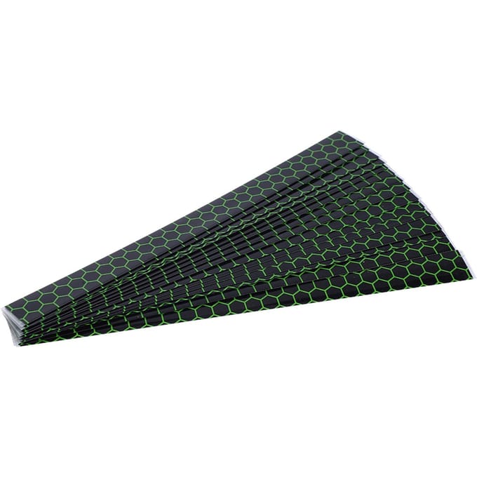 15pcs Universel Thermorétractable Archerie Flèche Wraps Autocollant Accessoire de Chasse Vert