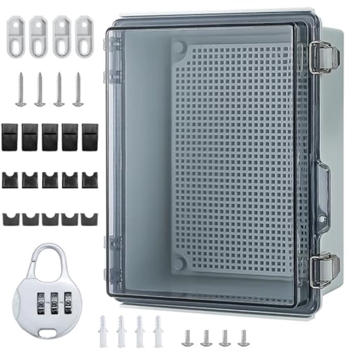 Waterdichte Aansluitdoos IP65 voor Buiten | Verdeeldoos met Montageaccessoires